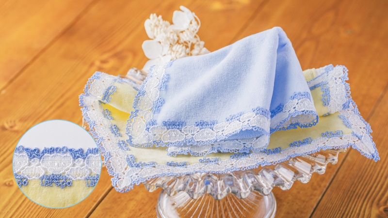 AIRDO × Chikazawa Lace-lined Towel Handkerchief Set
