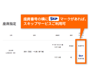 スキップサービス 搭乗手続きのご案内 空港案内 搭乗手続き