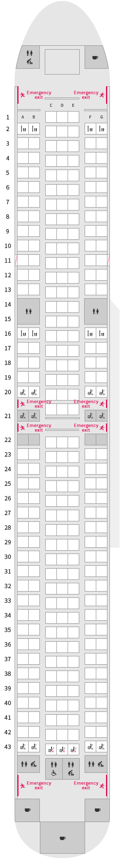 Delta Boeing 767 300 Seating Chart