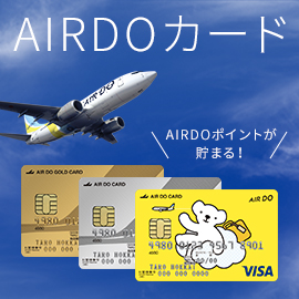 ビジネスにも旅行にも!ポイントたまるAIRDOカード