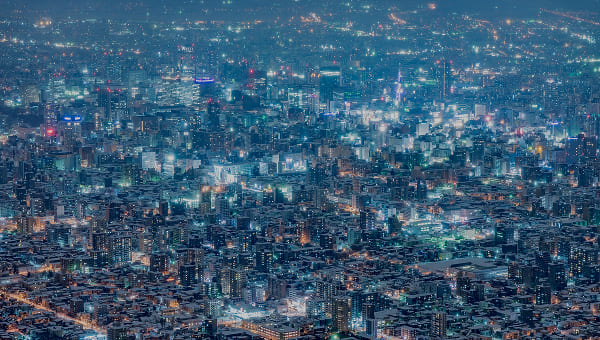 藻岩山からの夜景