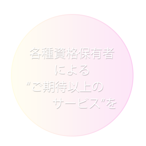 各種資格保有者による