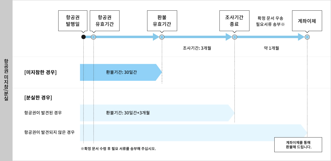 항공권 미지참/분실