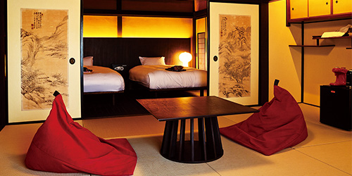 天空の城の城下町で歴史的文化財に泊まる