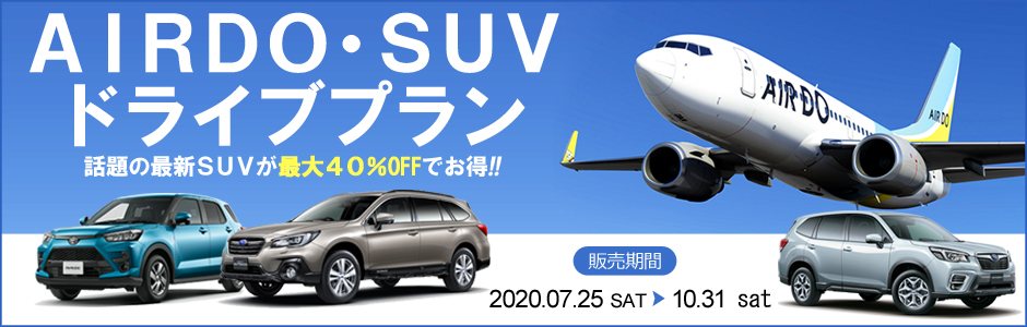 レンタカー予約 トラベル情報 北海道発着の飛行機予約 空席照会 Airdo エア ドゥ