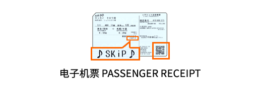 电子机票 PASSENGER RECEIPT